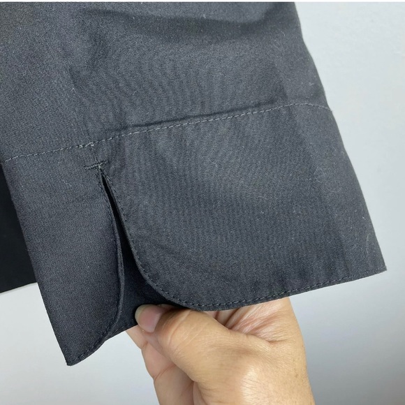 DENNY'S Chef Jacket Size M Euro M Asia L Black Long Sleeve Double Breasted - Picture 5 of 9